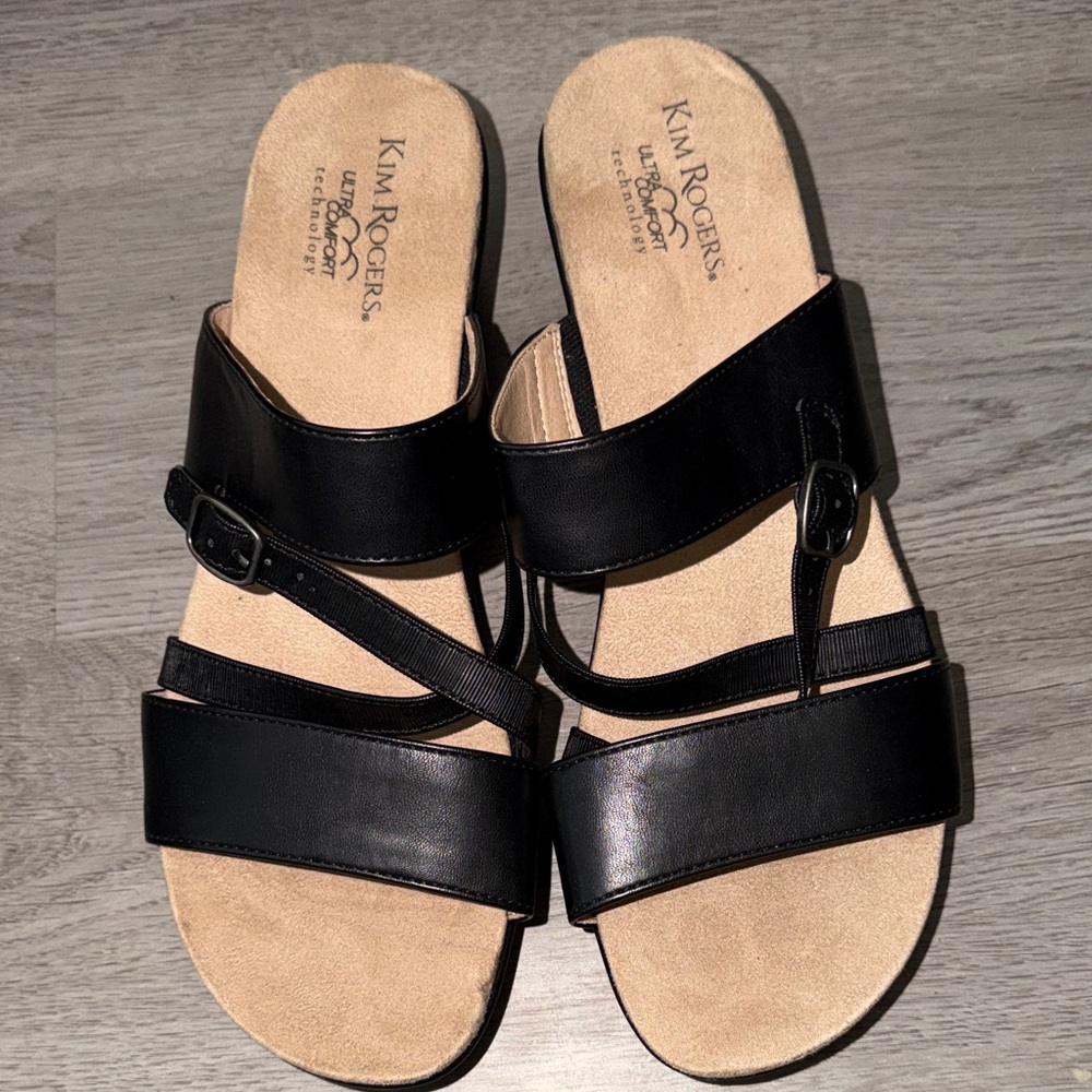 Kim Rogers Elegant Black Sandals